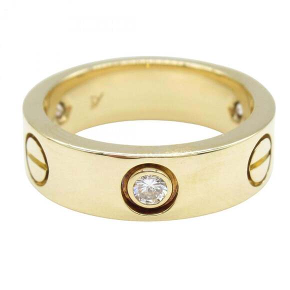 CARTIER 18k White Diamond Love Ring - Picture 2 of 7